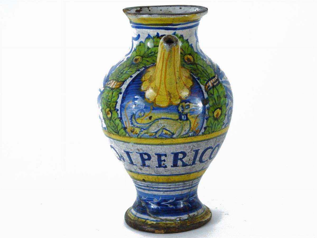 Versatoio in Maiolica Policroma