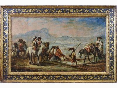 Paesaggio con Soldati