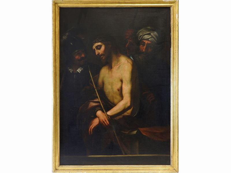 Pittore Caravaggesco Romano - Ecce Homo