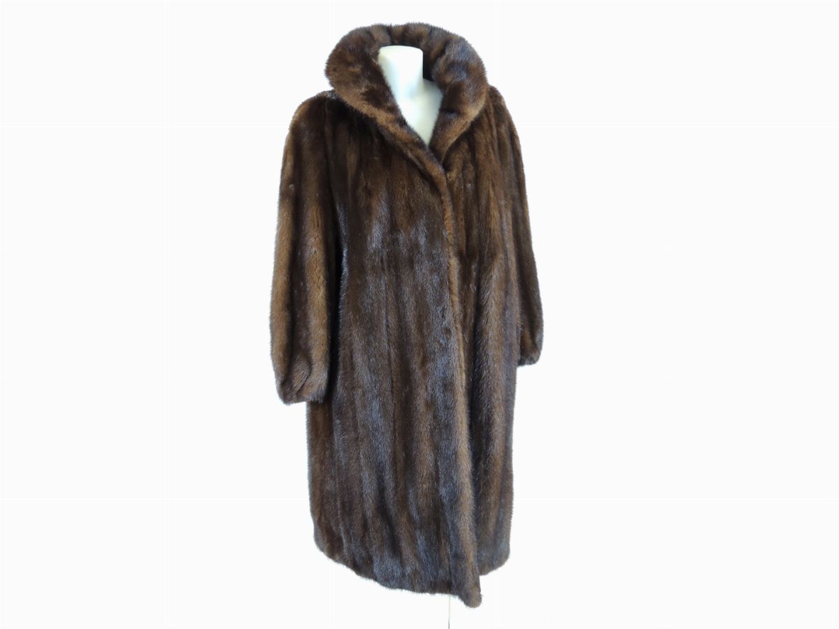 Cappotto in Visone Marrone