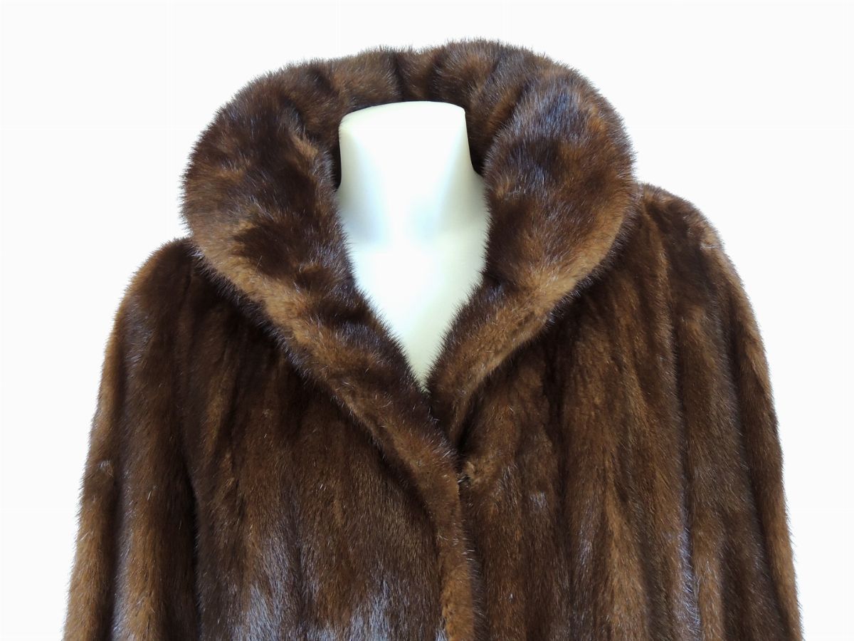 Cappotto in Visone Marrone