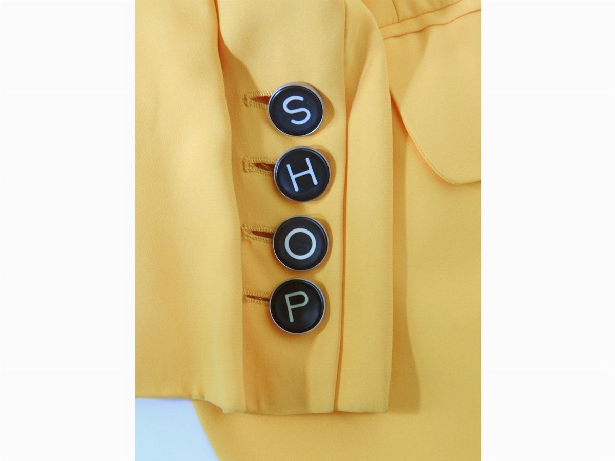 Tailleur in Viscosa Gialla, Moschino Couture