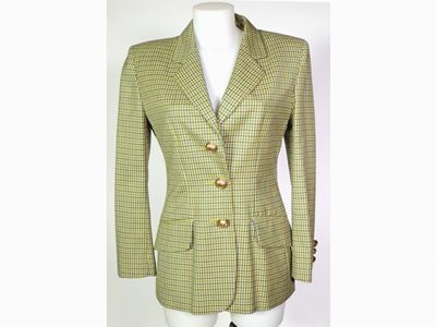 Tailleur in Lana a Quadretti, Cheap And Chic By Moschino