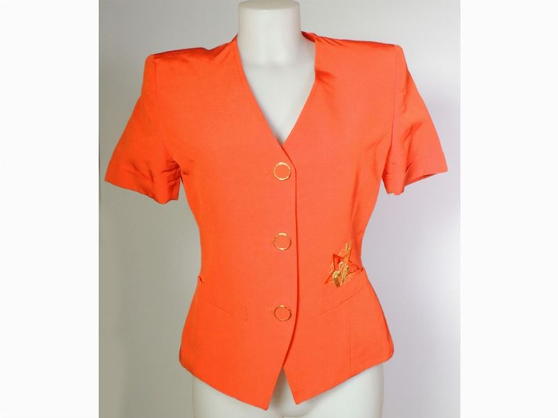 Tailleur in Cotone Rosso, Centoxcento By Iceberg
