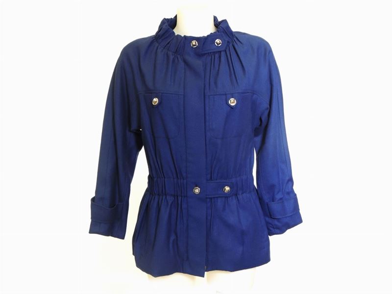 Giacca Sahariana in Lana Blu, Les Copains