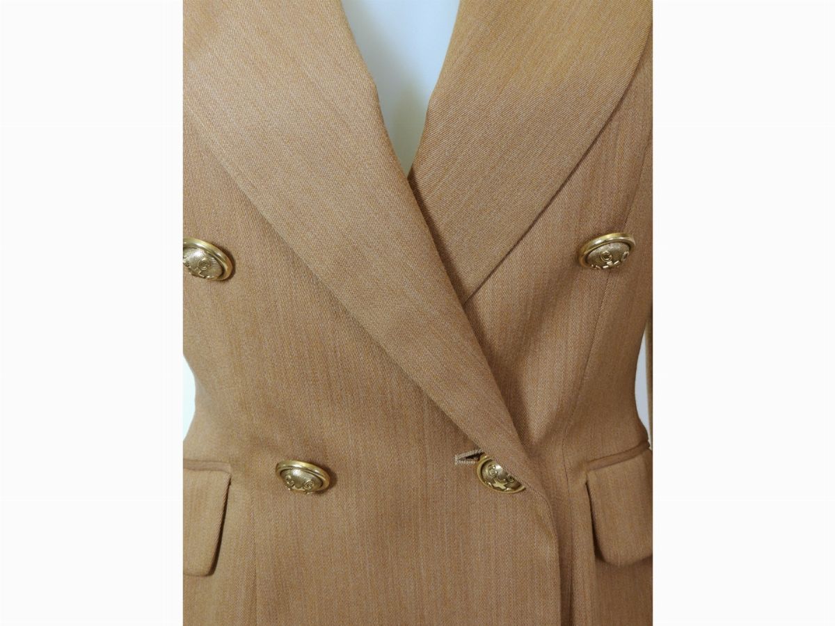 Tailleur in Lana Marrone, Cheap And Chic By Moschino