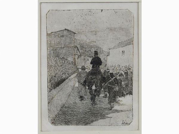 Giovanni Fattori - Military Walk 1880 ca.