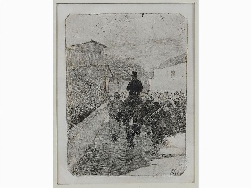 Giovanni Fattori - Passeggiata Militare 1880 Circa
