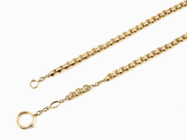 9 kt yellow gold chain for pocket watch