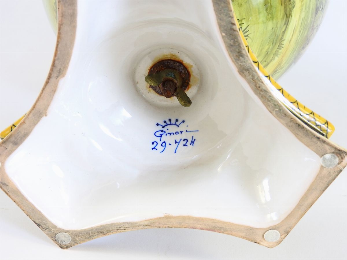 Grande Vaso in Terracotta Smaltata Ginori