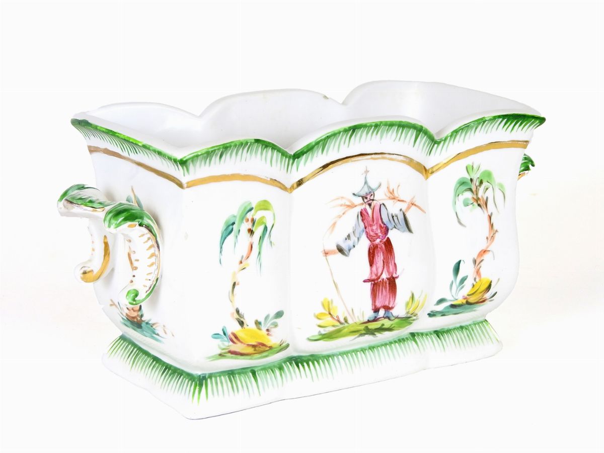 Cachepot a Cassetta in Ceramica Zaccagnini