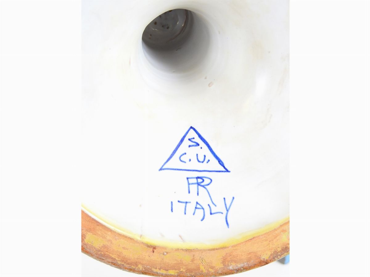 Paolo Rubboli - Grande Vaso in Terracotta Smaltata a Lustro, Fine del XIX Secolo
