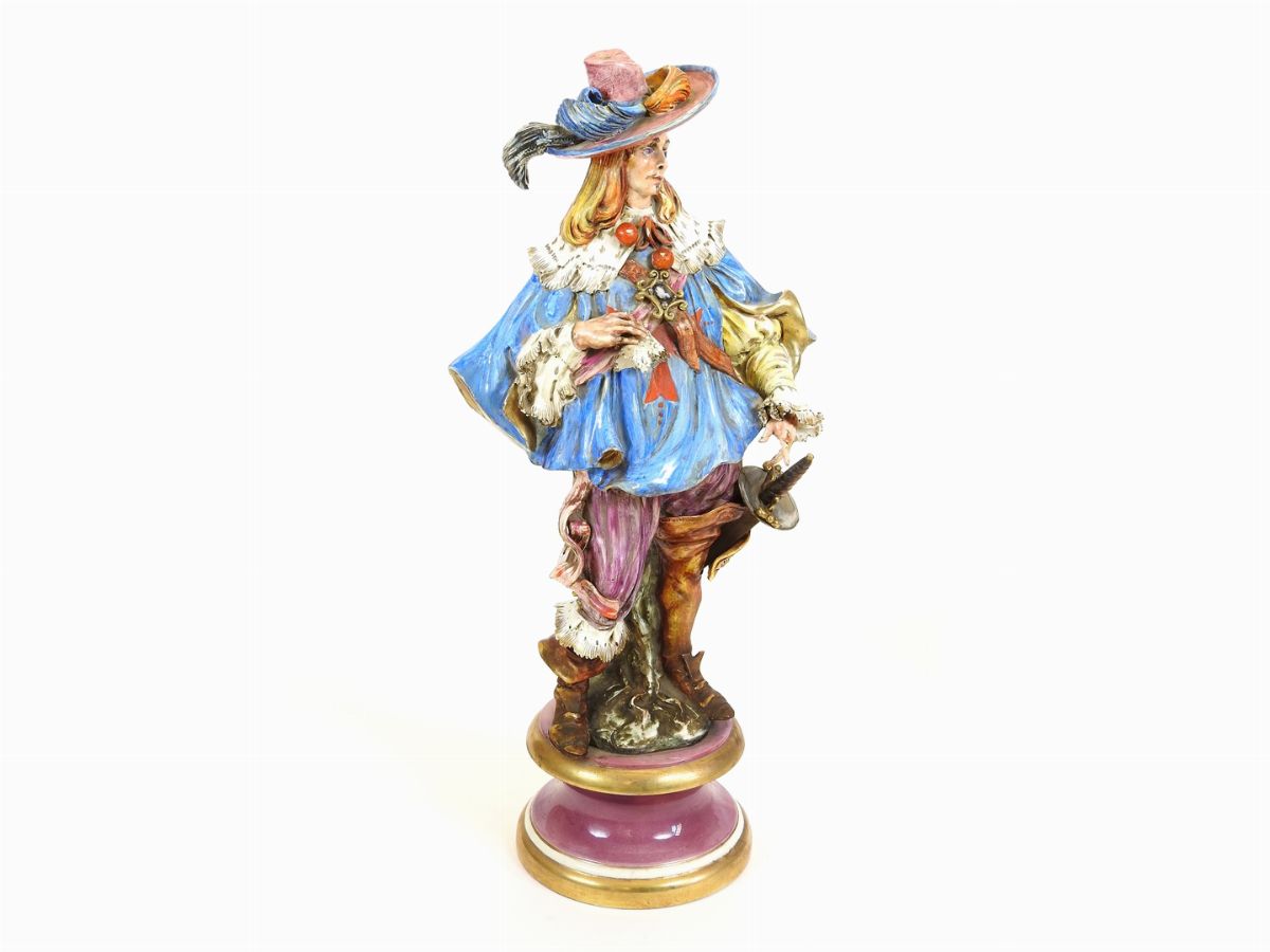 Quattro Figure in Ceramica Policroma