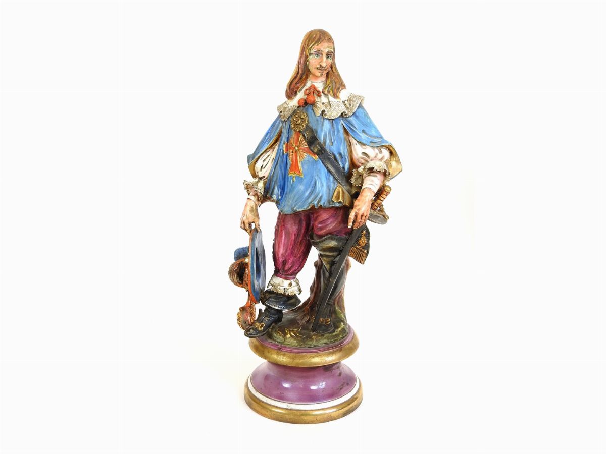 Quattro Figure in Ceramica Policroma