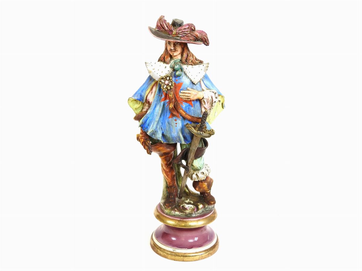 Quattro Figure in Ceramica Policroma