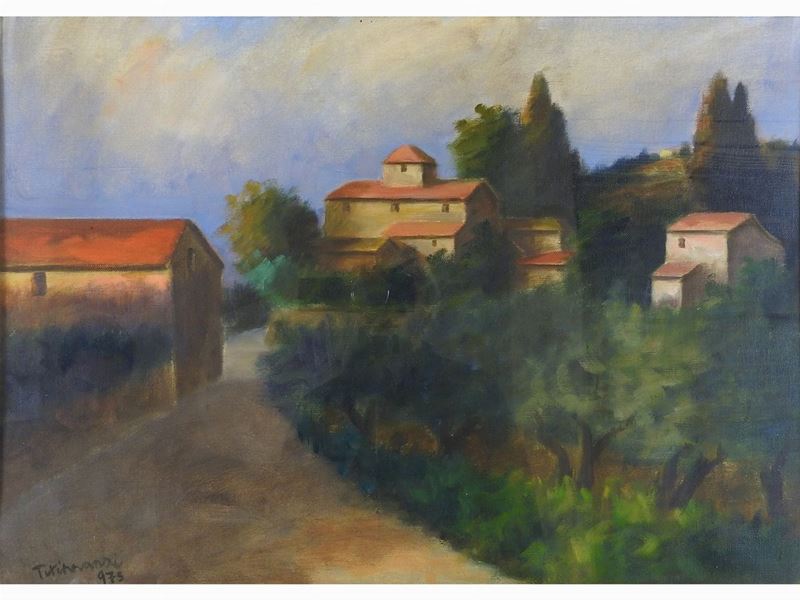 Nino Tirinnanzi - Paesaggio Toscano 1973