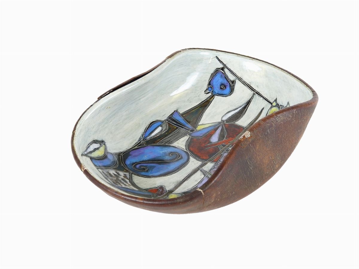 Marcello Fantoni - Ciotola in Ceramica Policroma