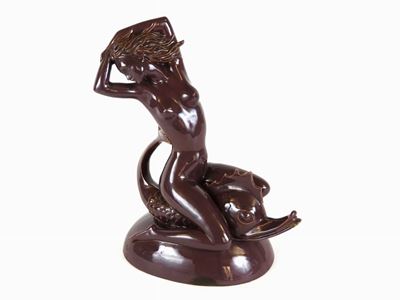 Gruppo in Terracotta Smalta Bordeaux