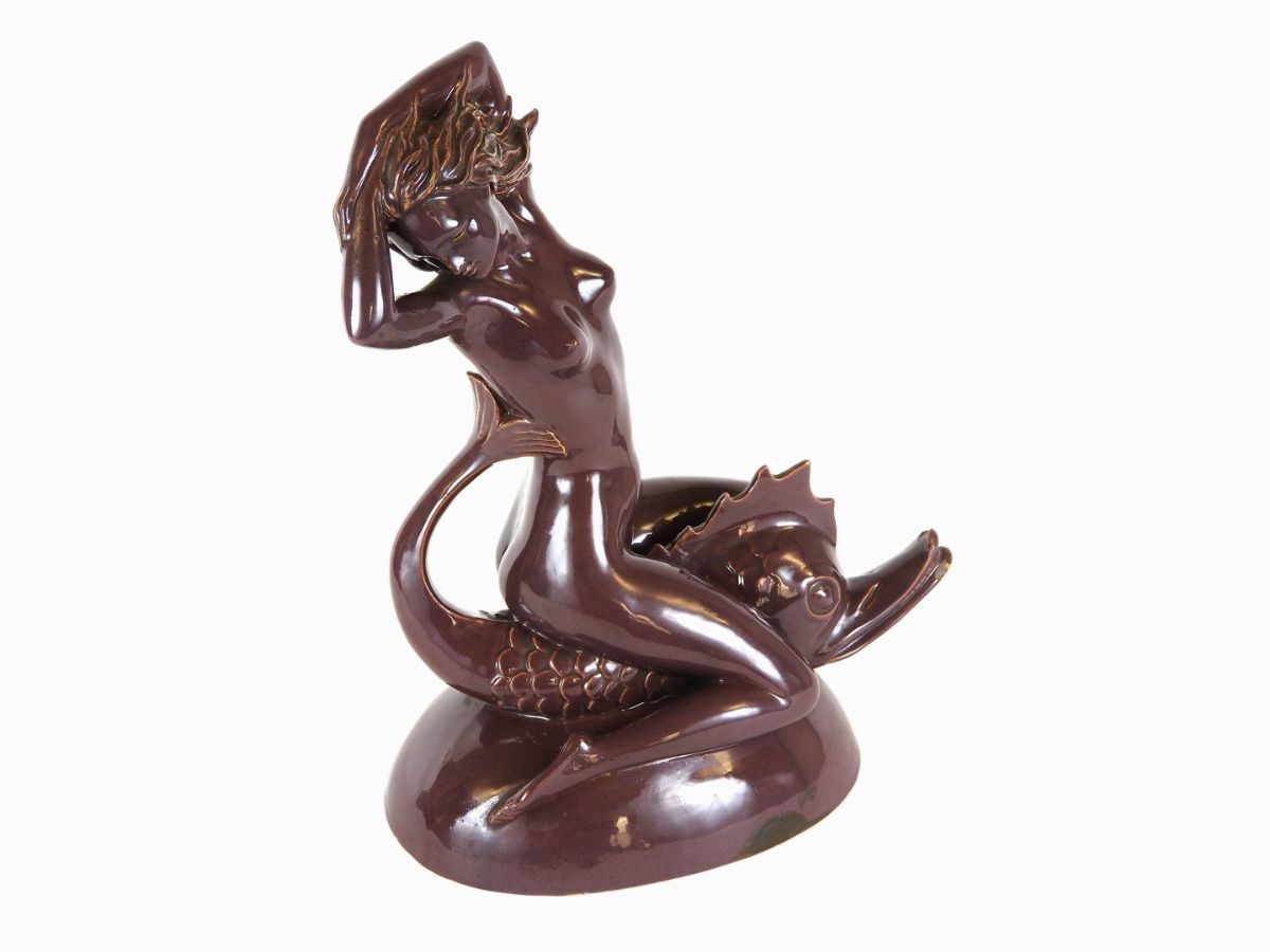 Gruppo in Terracotta Smalta Bordeaux