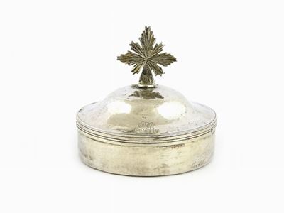 Scatola Porta Ostie in Argento