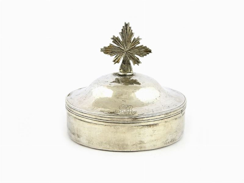 Scatola Porta Ostie in Argento
