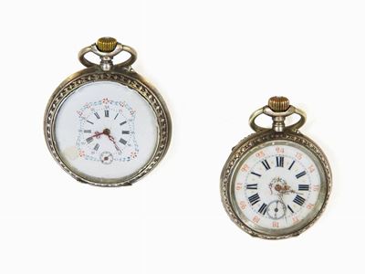 Due Orologi da Tasca in Argento