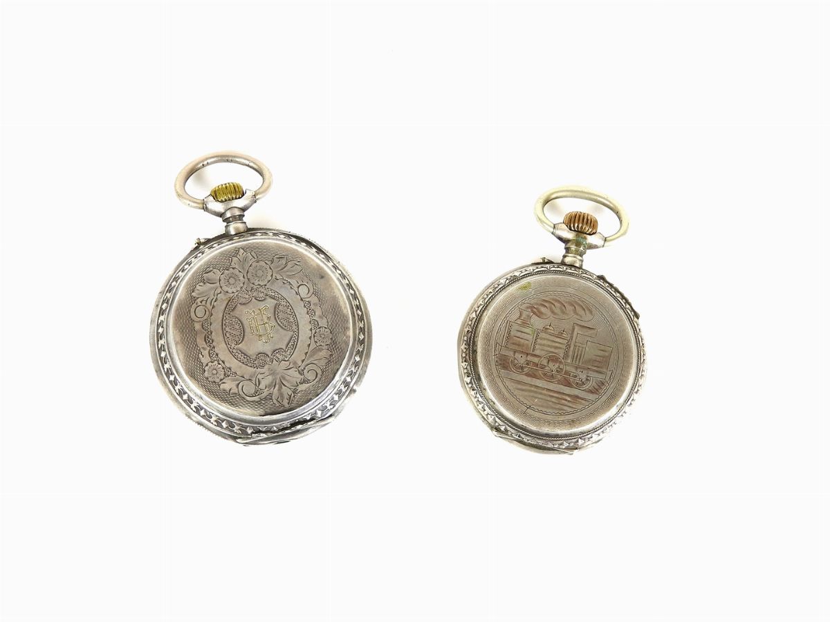 Due Orologi da Tasca in Argento