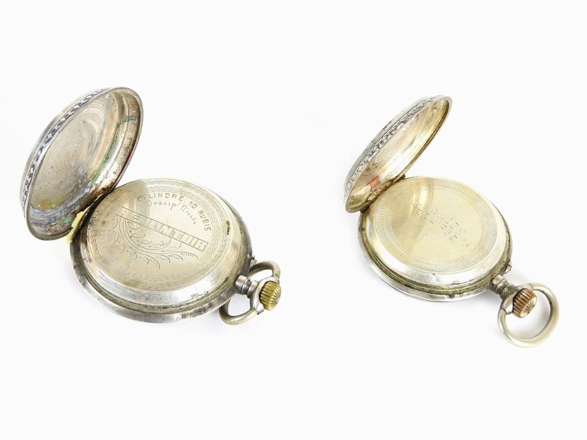 Due Orologi da Tasca in Argento