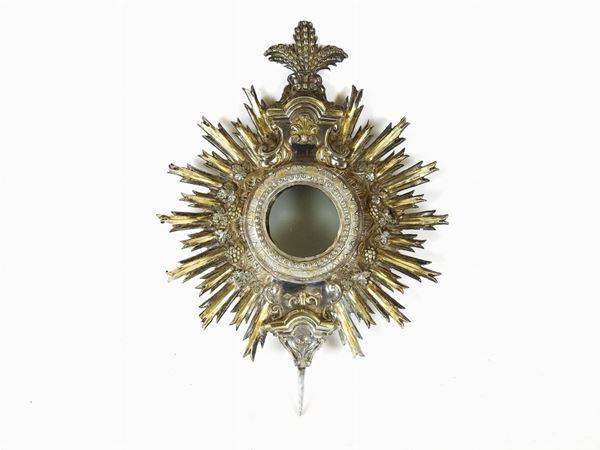 A Part of a Silver Monstrance  (Italy, 18th/19th Century)  - Auction Furniture and Paintings from a House in Val d'Elsa / A Collection of Modern and Contemporary Art - Lots 304-590 - II - Maison Bibelot - Casa d'Aste Firenze - Milano