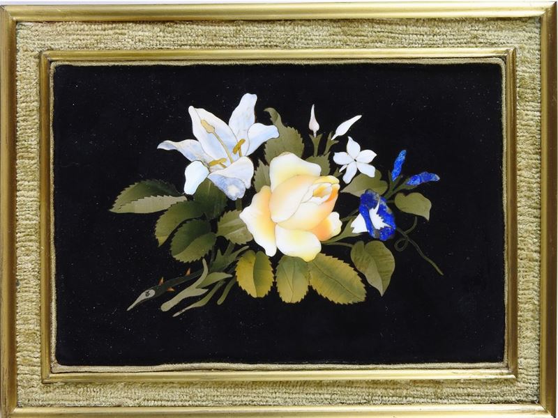 Coppia di Piccoli Commessi in Pietre Dure