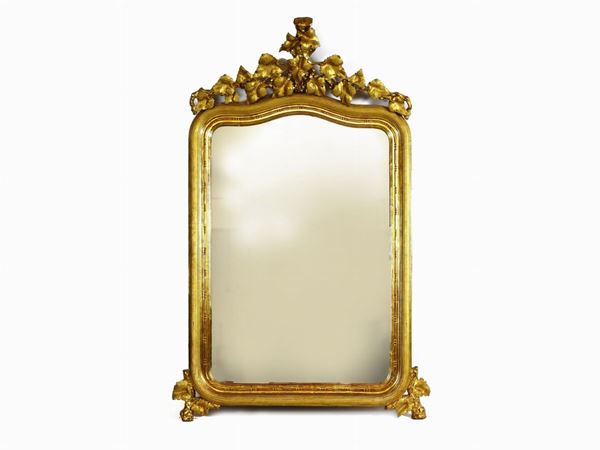 A Giltwood Mirror  (19th Century)  - Auction Furniture and Paintings from a House in Val d'Elsa / A Collection of Modern and Contemporary Art - Lots 304-590 - II - Maison Bibelot - Casa d'Aste Firenze - Milano