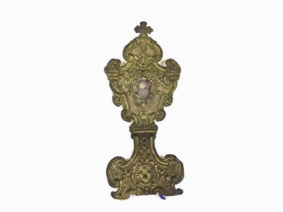 Reliquiario in Metallo Argentato
