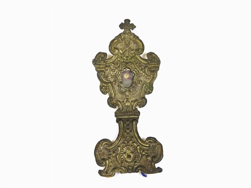 Reliquiario in Metallo Argentato