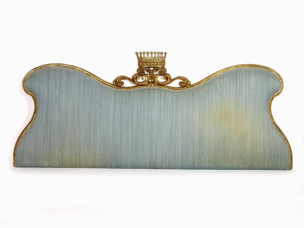 A Giltwood and Upholstered Headboard