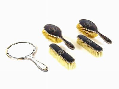 Servito da Toilette in Argento e Tartaruga