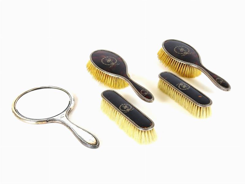 Servito da Toilette in Argento e Tartaruga