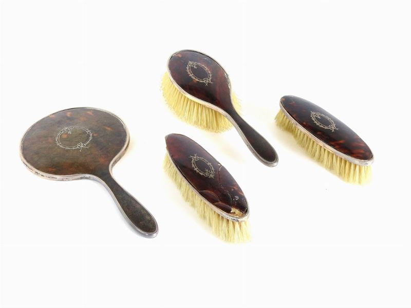 Servito da Toilette in Argento e Tartaruga