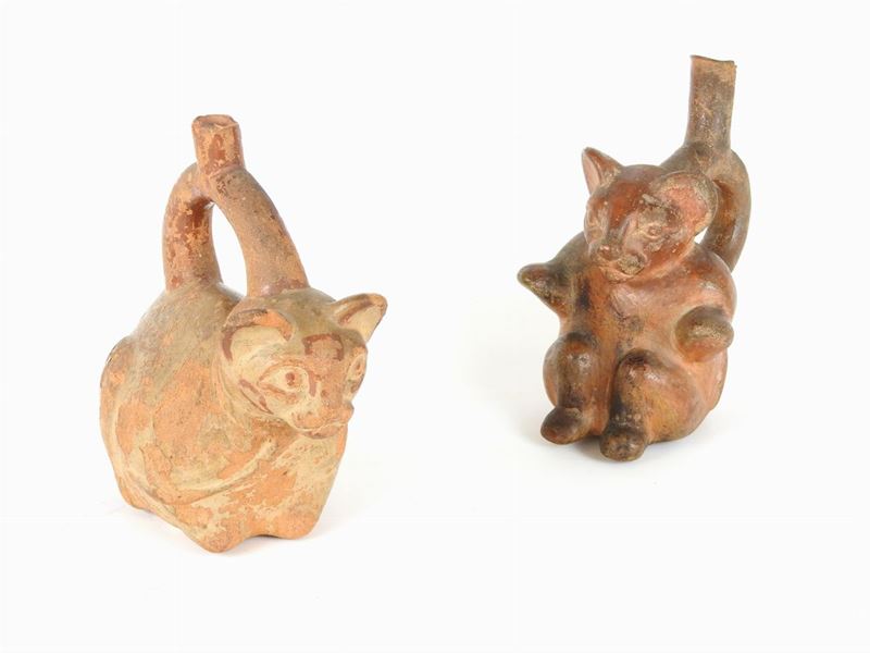 Due Versatoi Huacos in Terracotta
