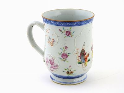 Tazza in Porcellana Policroma da Esportazione