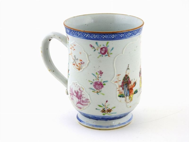 Tazza in Porcellana Policroma da Esportazione