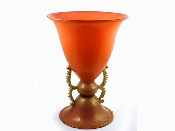 A Blown Glass Base for a Table Lamp  (Murano, 1920s)  - Auction Furniture and Paintings from a House in Val d'Elsa / A Collection of Modern and Contemporary Art - Lots 304-590 - II - Maison Bibelot - Casa d'Aste Firenze - Milano