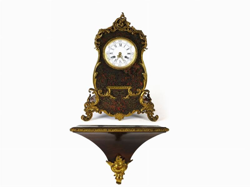 Orologio da Mensola Realizzato in Stile Boulle