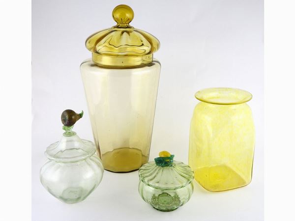 A Lot of Four Blown Glass Items