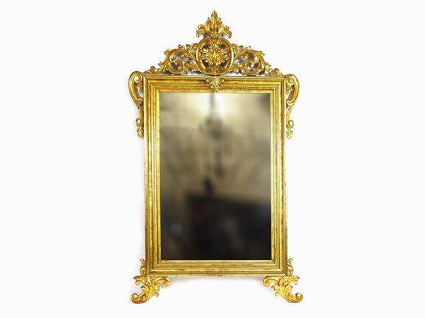 A Giltwood Mirror  (19th Century)  - Auction Furniture and Paintings from a house in Val d'Elsa - Lots 1-303 - I - Maison Bibelot - Casa d'Aste Firenze - Milano