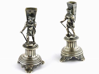 Coppia di Portastecchini in Argento