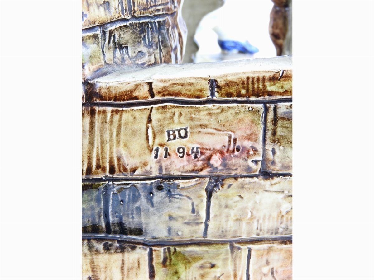 Fioriera in Ceramica Policroma