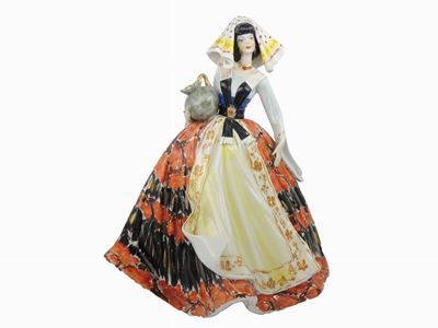 Figura in Ceramica Policroma
