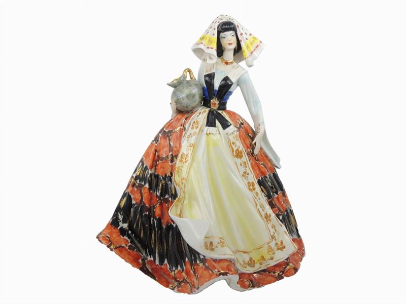 Figura in Ceramica Policroma
