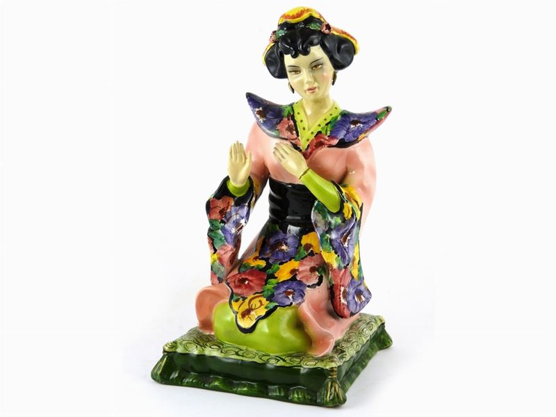 Figura in Ceramica Policroma