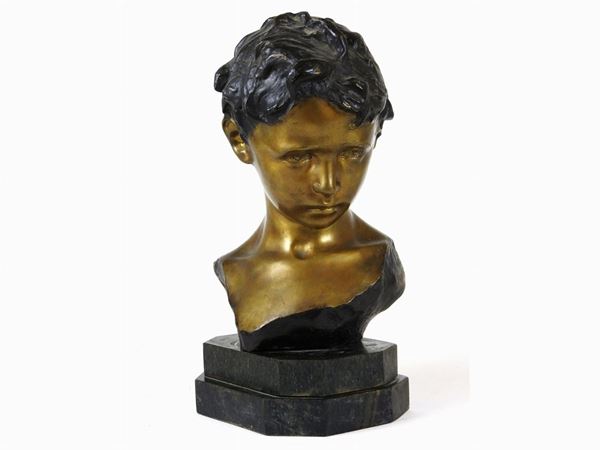Busto di fanciullo  - Asta Arredi e Dipinti da una dimora della Val d'Elsa - Lotti 1-303 - I - Maison Bibelot - Casa d'Aste Firenze - Milano